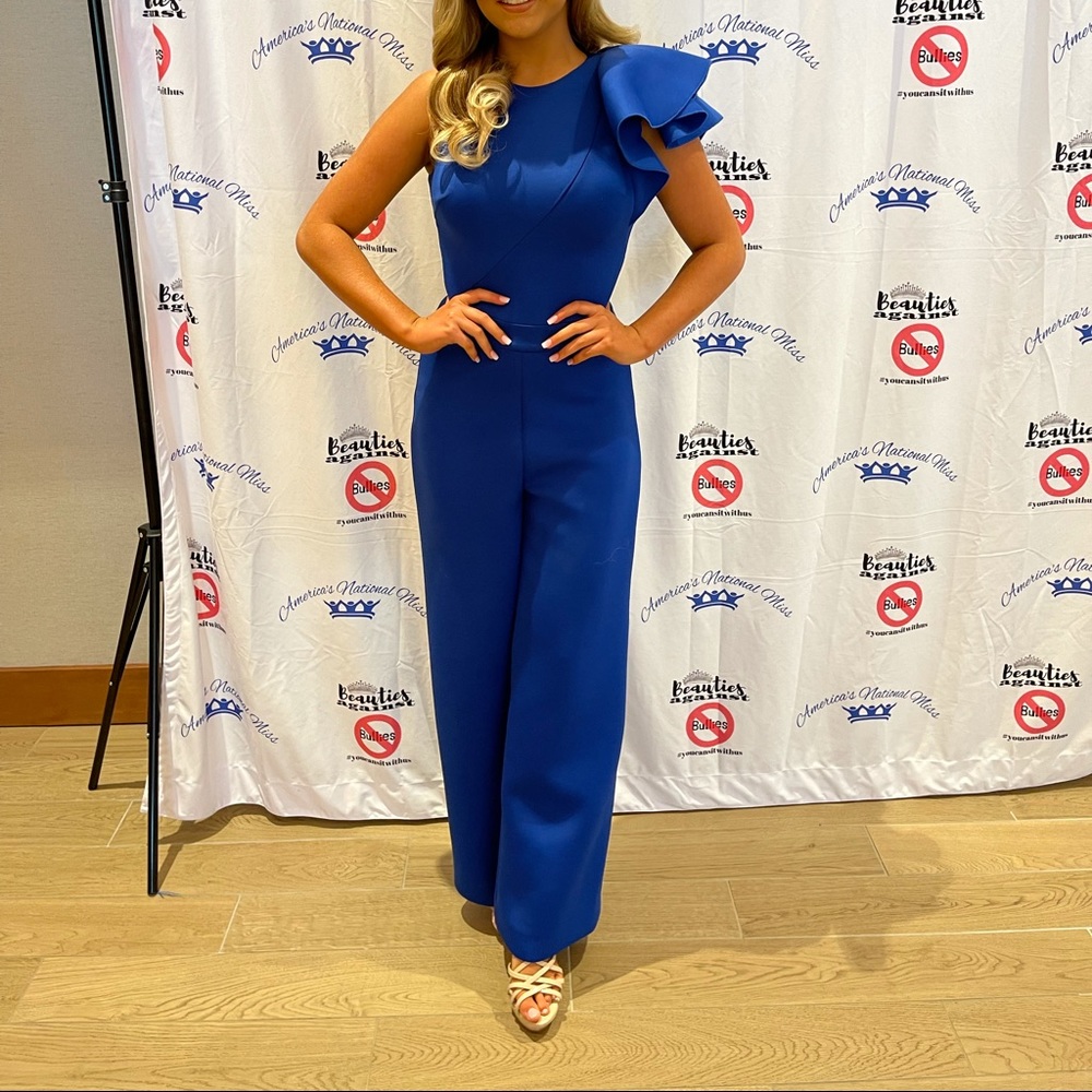 Beautiful Jovani Cobalt Jumpsuit